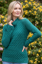 Trellis Sweater Green Garden