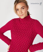 Luxurious Wool & Cashmere Trellis Sweater - Bramble Berry